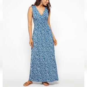 Adelina Knit Blue Maxi Dress - L